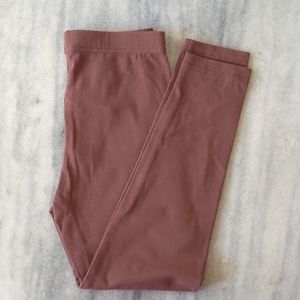 NWT. Color & Co. High-Waist Brown Stretch Leggings.